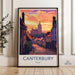 Canterbury Poster | England Wall Art | UK Decor