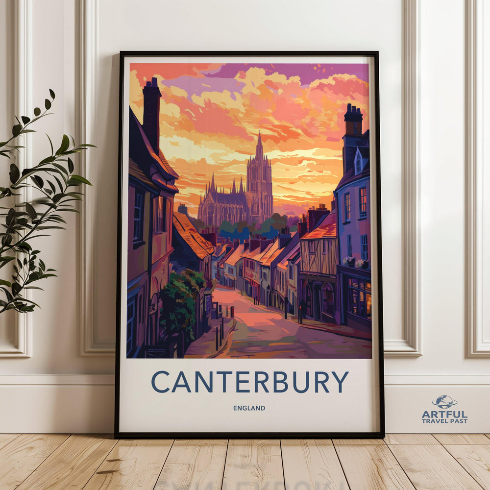 Canterbury Poster | England Wall Art | UK Decor