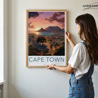 Cape Town Poster | South Africa Wall Art | Africa Decor
