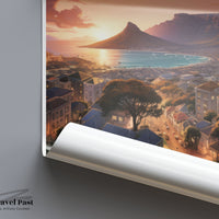 Cape Town Poster | South Africa Wall Art | Africa Decor