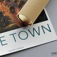 Cape Town Poster | South Africa Wall Art | Africa Decor