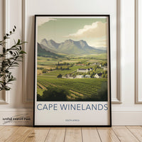 Cape Winelands Poster | South Africa Wall Art