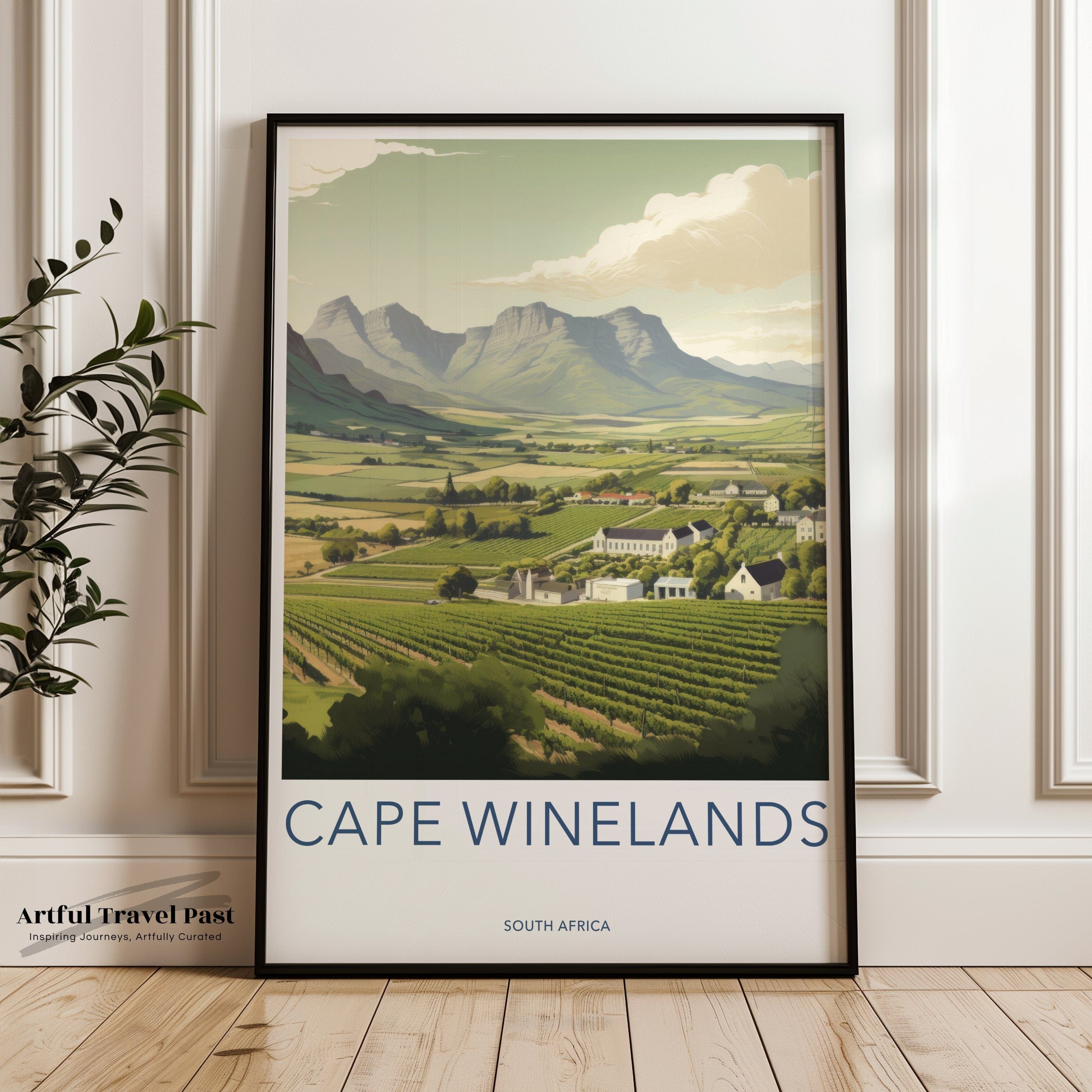 Cape Winelands Poster | South Africa Wall Art