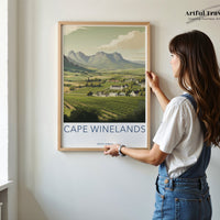 Cape Winelands Poster | South Africa Wall Art