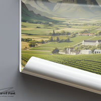 Cape Winelands Poster | South Africa Wall Art