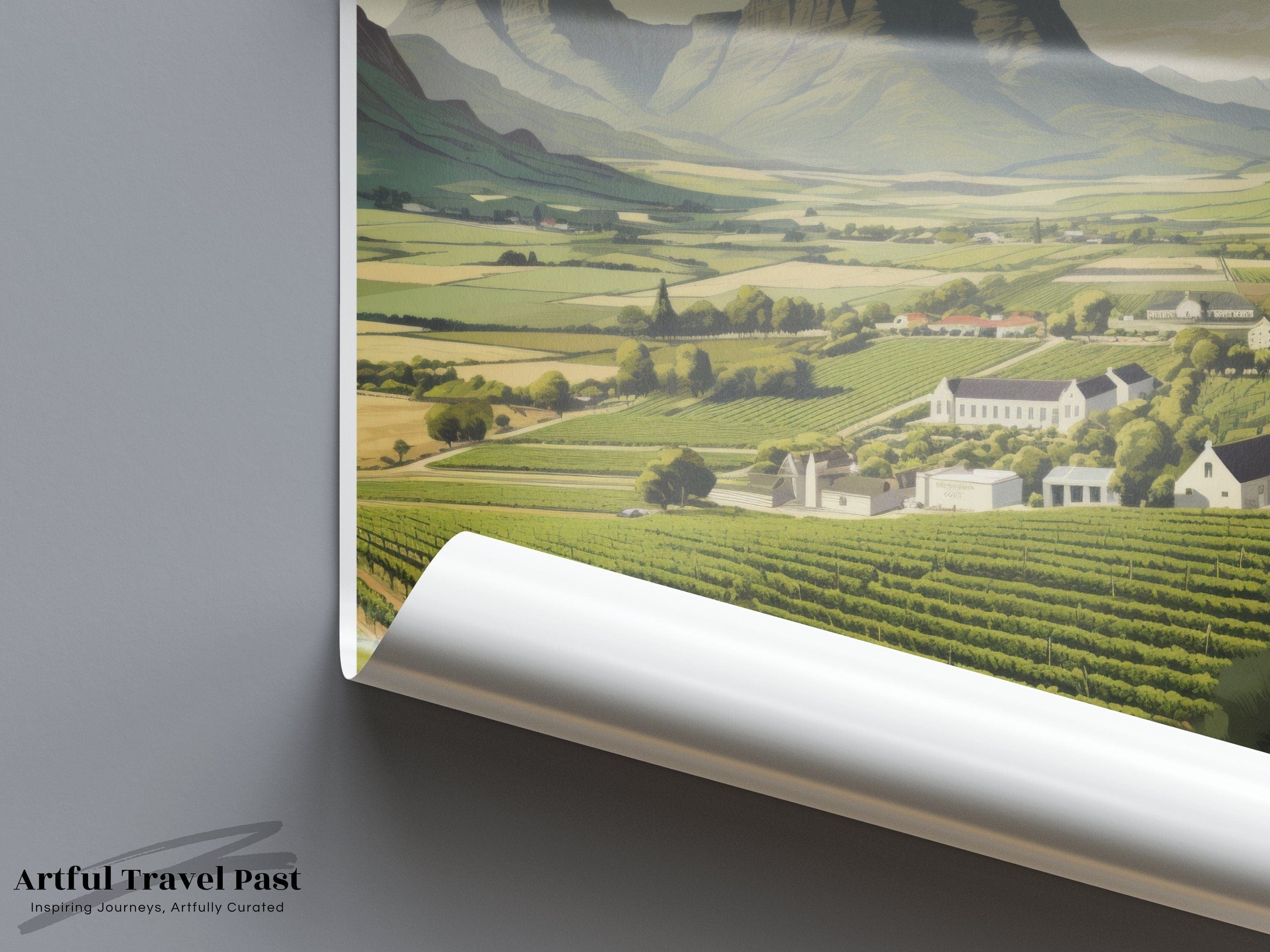 Cape Winelands Poster | South Africa Wall Art