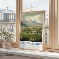 Cape Winelands Poster | South Africa Wall Art