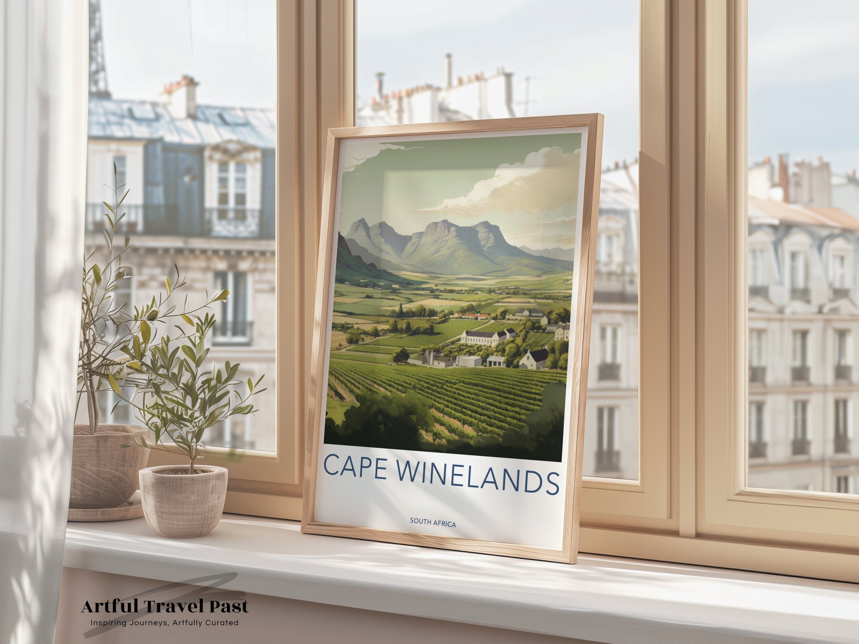 Cape Winelands Poster | South Africa Wall Art