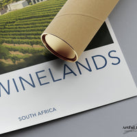 Cape Winelands Poster | South Africa Wall Art