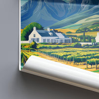 Cape Winelands Poster | South Africa Wall Art