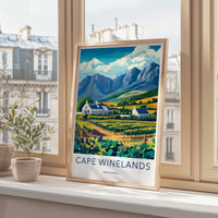 Cape Winelands Poster | South Africa Wall Art