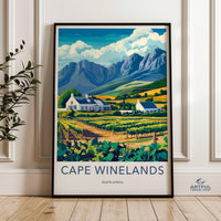 Cape Winelands Poster | South Africa Wall Art