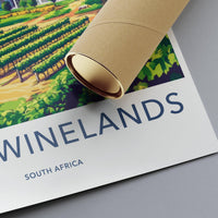 Cape Winelands Poster - South Africa Wall Art