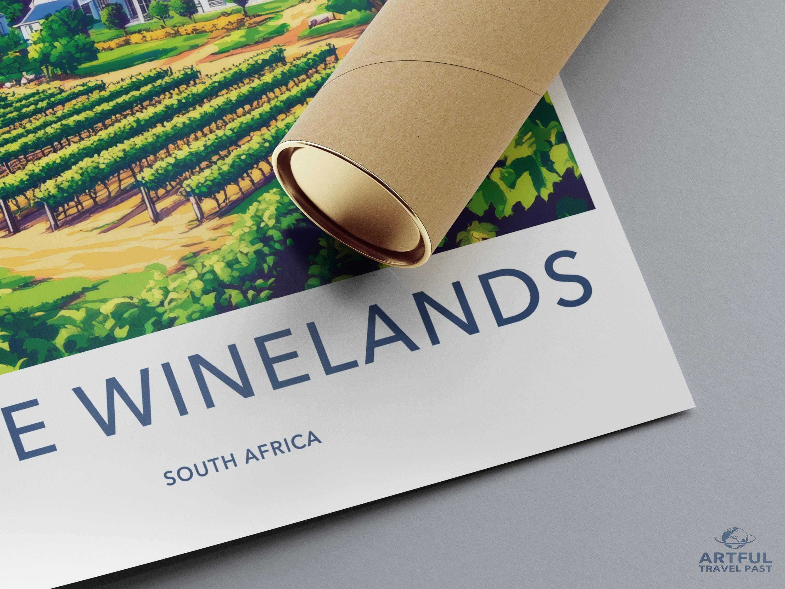 Cape Winelands Poster - South Africa Wall Art