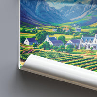 Cape Winelands Poster - South Africa Wall Art