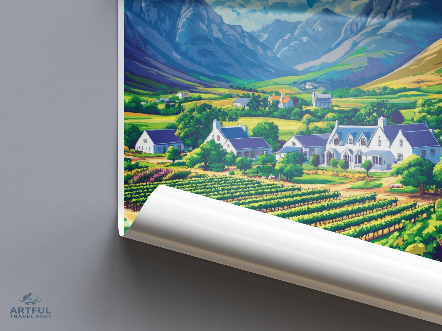 Cape Winelands Poster - South Africa Wall Art