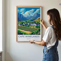 Cape Winelands Poster - South Africa Wall Art