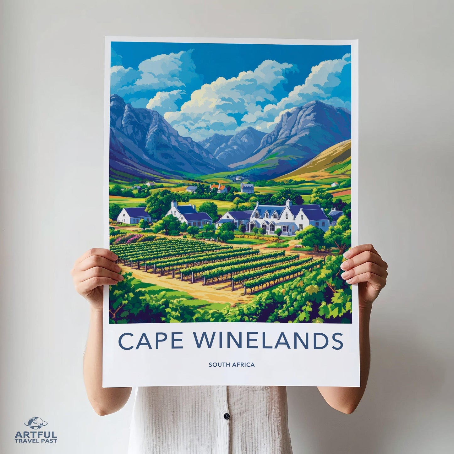 Cape Winelands Poster - South Africa Wall Art