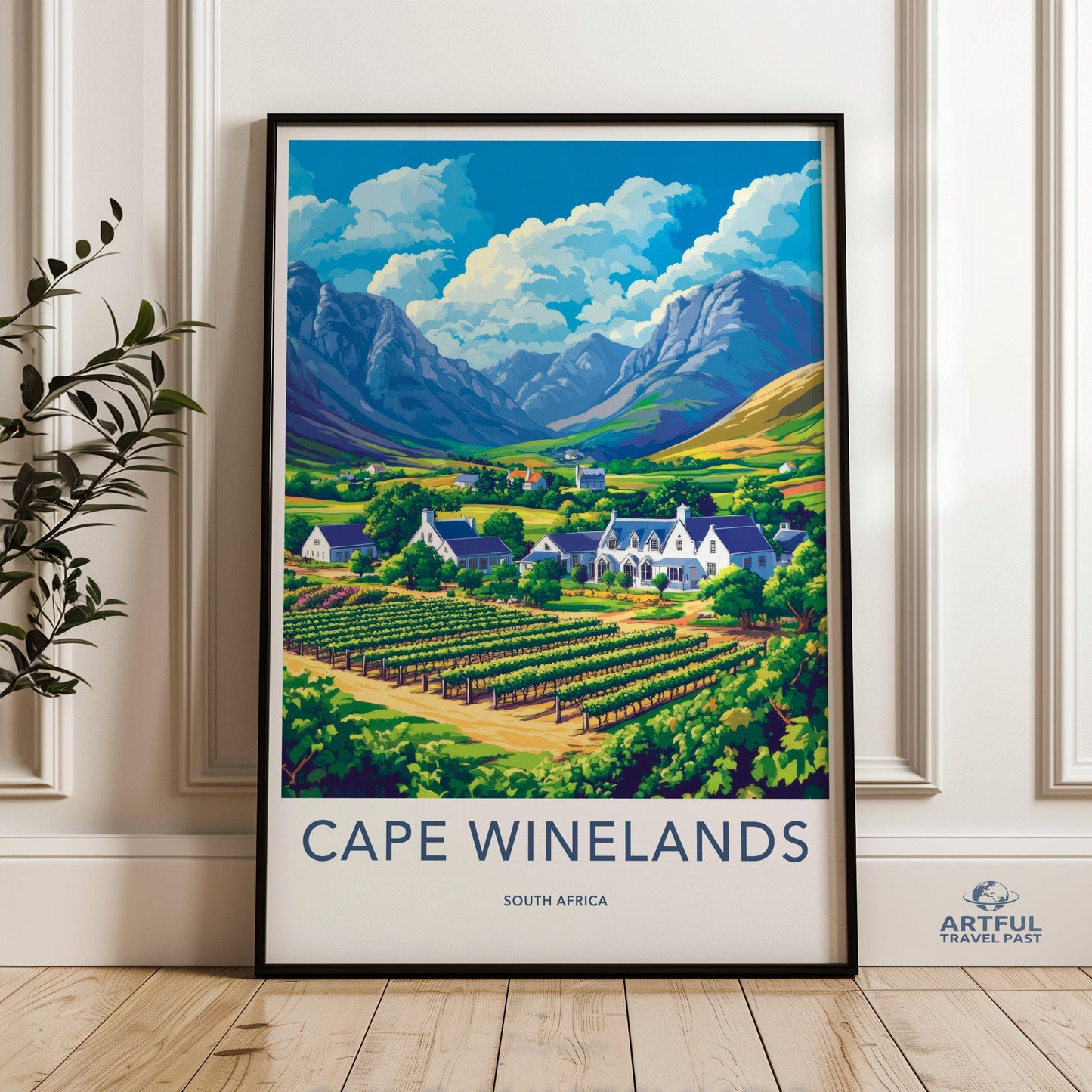 Cape Winelands Poster - South Africa Wall Art
