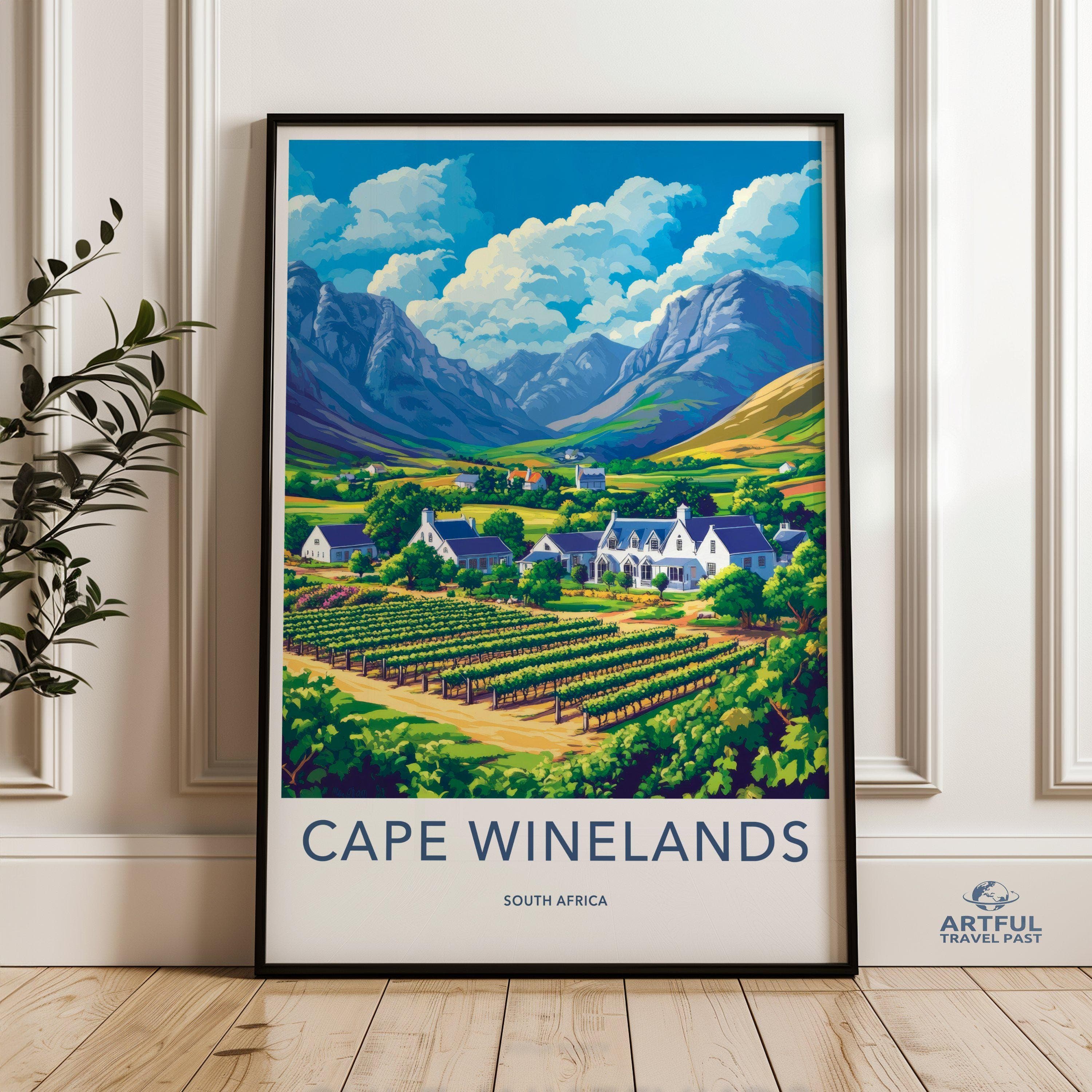 Cape Winelands Poster - South Africa Wall Art
