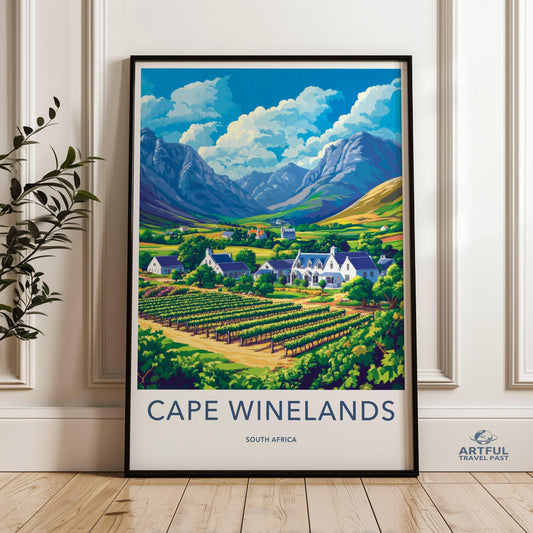Cape Winelands Poster - South Africa Wall Art