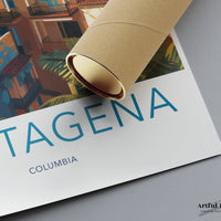 Cartagena Poster | Colombia Wall Art | South America Decor