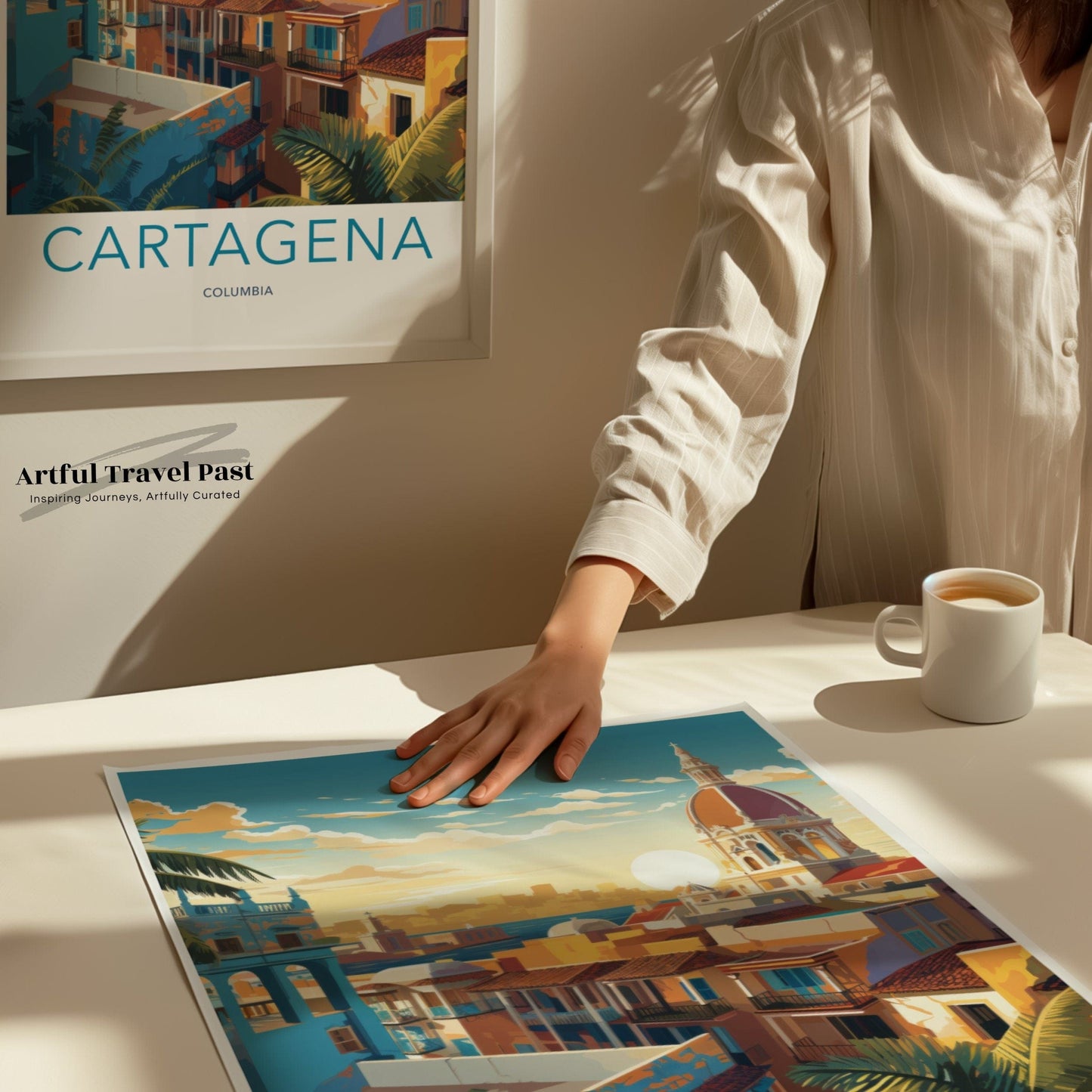 Cartagena Poster | Colombia Wall Art | South America Decor