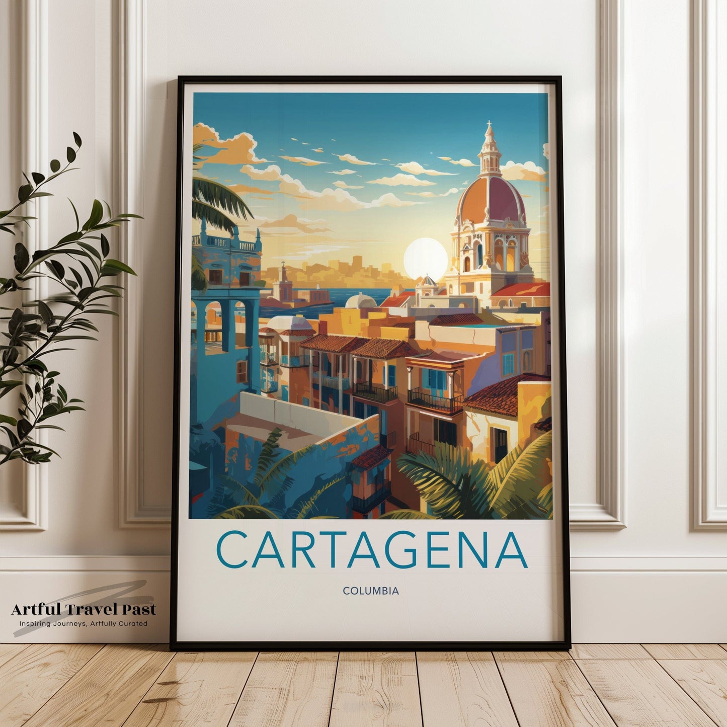 Cartagena Poster | Colombia Wall Art | South America Decor