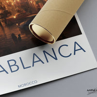Casablanca Poster - Morocco Wall Art