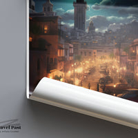 Casablanca Poster - Morocco Wall Art