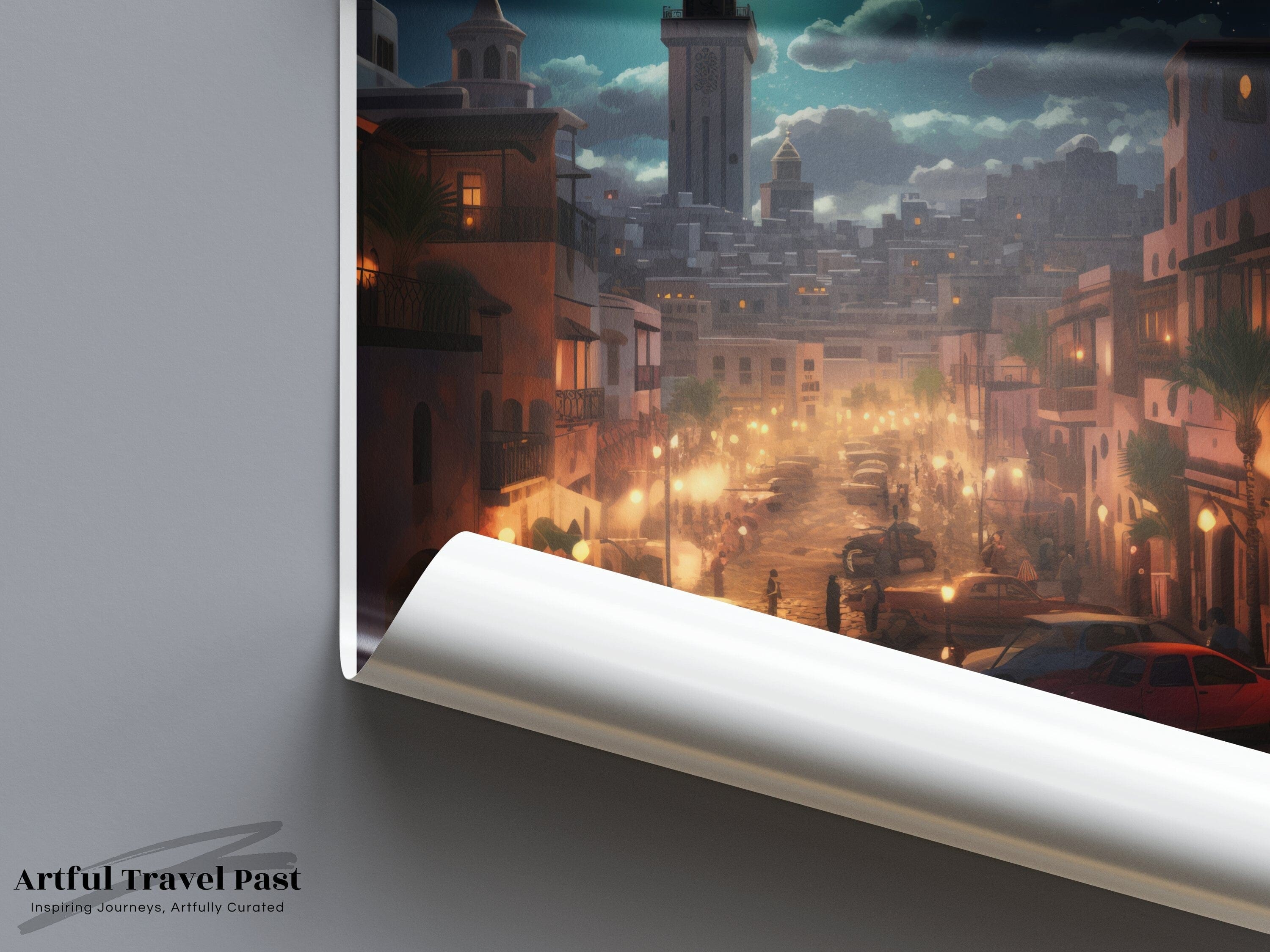 Casablanca Poster - Morocco Wall Art