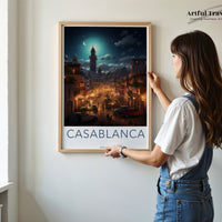 Casablanca Poster - Morocco Wall Art