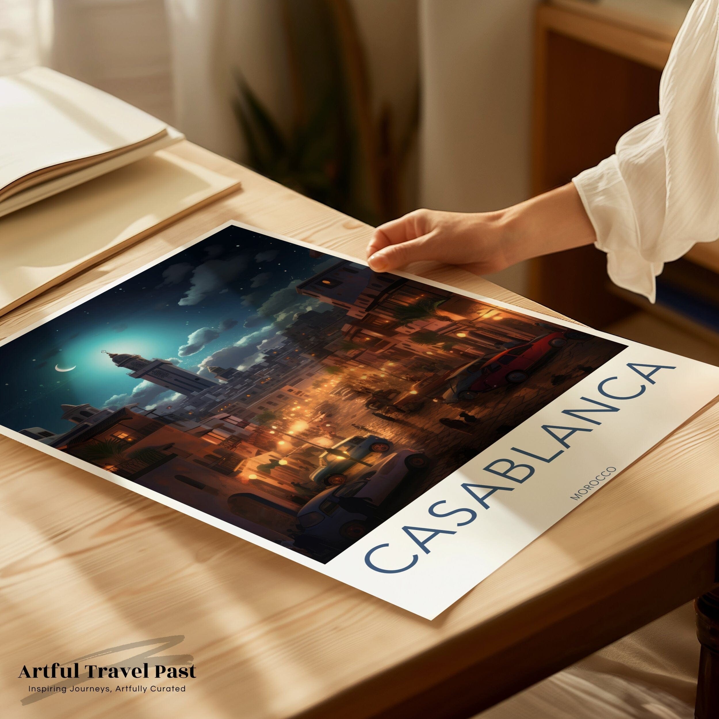 Casablanca Poster - Morocco Wall Art