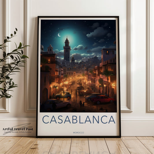 Casablanca Poster - Morocco Wall Art