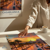 Casablanca Poster - Morocco Wall Art