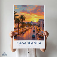 Casablanca Poster - Morocco Wall Art