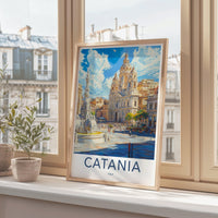 Catania Poster | Italy Wall Art | Europe Decor