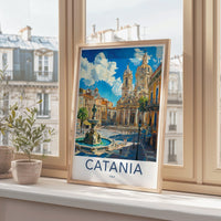 Catania Poster | Italy Wall Art | Europe Decor