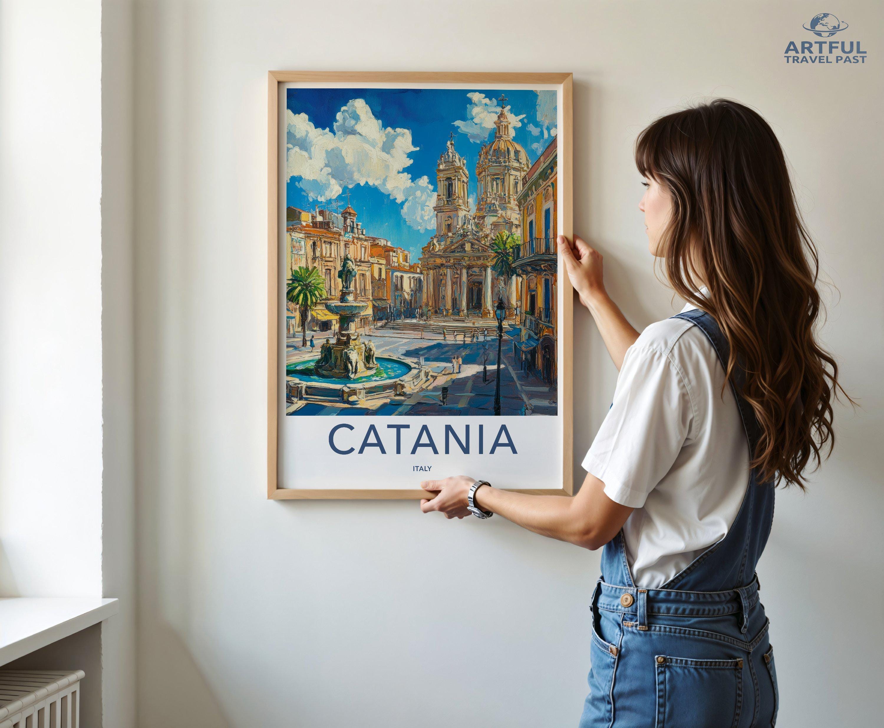 Catania Poster | Italy Wall Art | Europe Decor