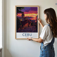 Cebu Poster | Philippines Wall Art | Asia Decor