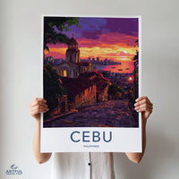 Cebu Poster | Philippines Wall Art | Asia Decor