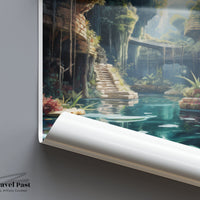 Cenote Dos Ojos Poster | Mexico Decor