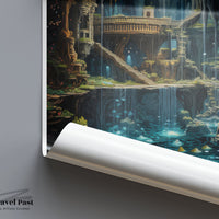 Cenote Dos Ojos Poster - Mexico Wall Art