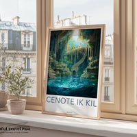 Cenote Dos Ojos Poster | Quintana Roo Wall Art |