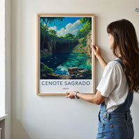 Cenote Sagrado Poster - Mexico Wall Art