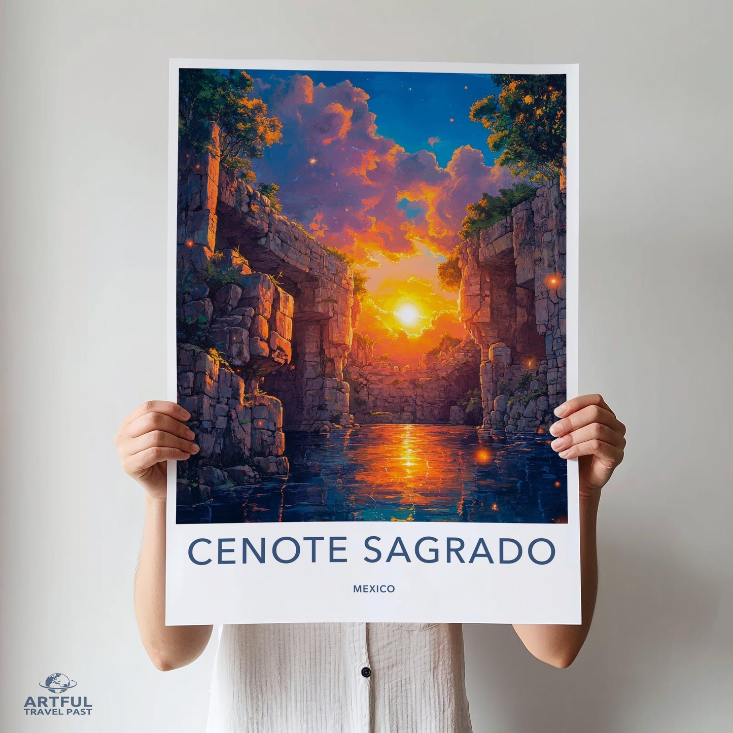 Cenote Sagrado Poster - Mexico Wall Art