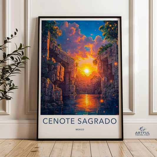 Cenote Sagrado Poster - Mexico Wall Art