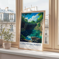 Cenote Sagrado Poster | Mexico Wall Art | Nature Decor