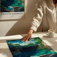 Cenote Sagrado Poster | Mexico Wall Art | Nature Decor