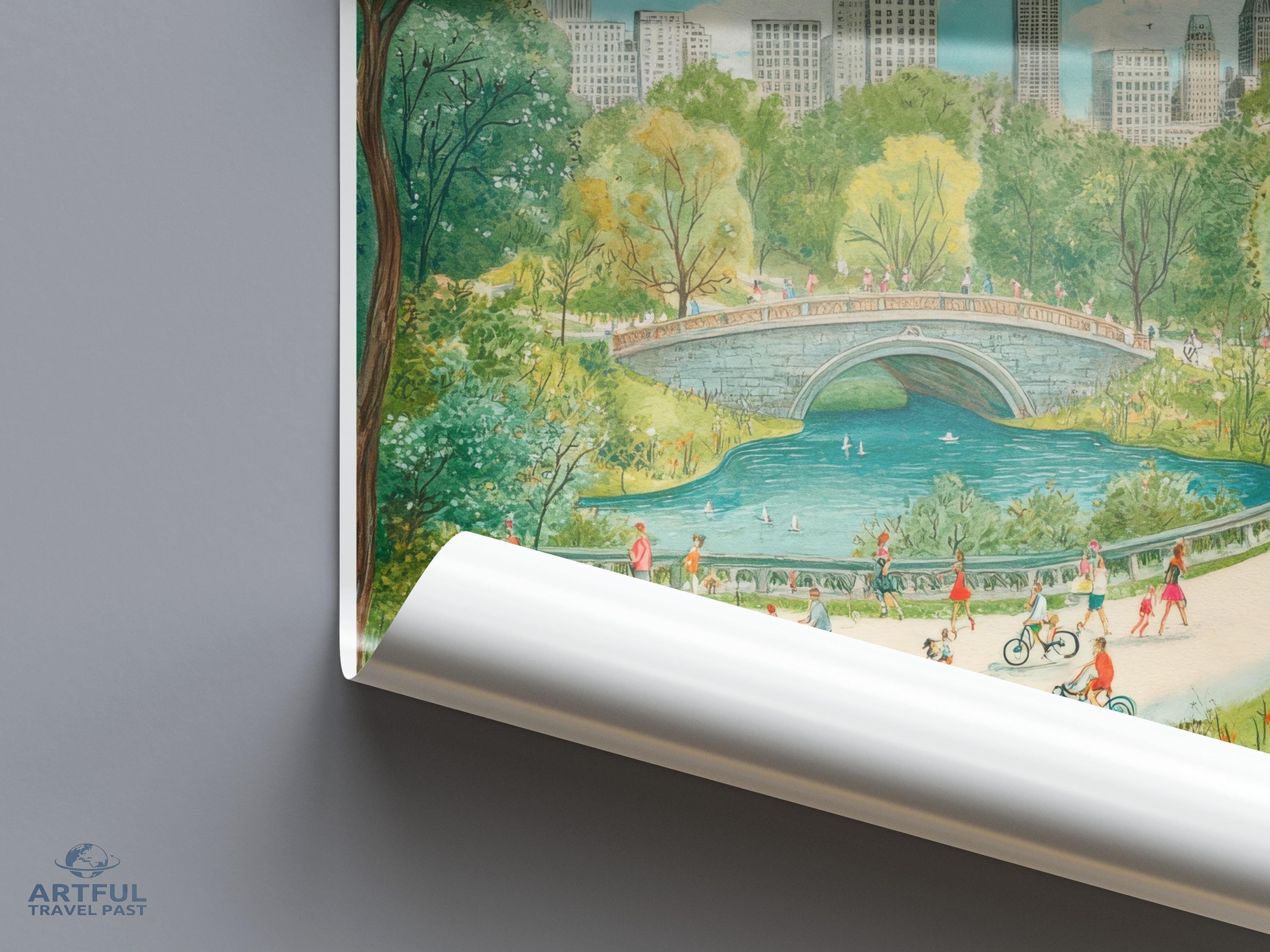Central Park Poster - New York Wall Art